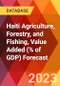 Haiti Agriculture, Forestry, and Fishing, Value Added (% of GDP) Forecast - Product Thumbnail Image