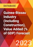 Guinea-Bissau Industry (Including Construction), Value Added (% of GDP) Forecast- Product Image