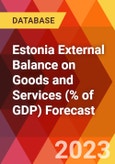 Estonia External Balance on Goods and Services (% of GDP) Forecast- Product Image