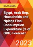 Egypt, Arab Rep. Households and Npishs Final Consumption Expenditure (% of GDP) Forecast- Product Image