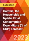 Gambia, the Households and Npishs Final Consumption Expenditure (% of GDP) Forecast- Product Image