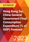 Hong Kong Sar, China General Government Final Consumption Expenditure (% of GDP) Forecast - Product Image