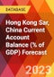 Hong Kong Sar, China Current Account Balance (% of GDP) Forecast - Product Image