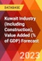 Kuwait Industry (Including Construction), Value Added (% of GDP) Forecast - Product Thumbnail Image