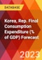 Korea, Rep. Final Consumption Expenditure (% of GDP) Forecast - Product Thumbnail Image