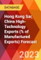 Hong Kong Sar, China High-Technology Exports (% of Manufactured Exports) Forecast - Product Thumbnail Image