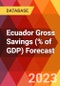 Ecuador Gross Savings (% of GDP) Forecast - Product Thumbnail Image