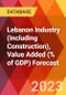 Lebanon Industry (Including Construction), Value Added (% of GDP) Forecast - Product Thumbnail Image