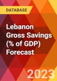 Lebanon Gross Savings (% of GDP) Forecast- Product Image