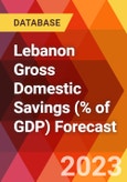 Lebanon Gross Domestic Savings (% of GDP) Forecast- Product Image