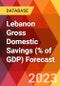 Lebanon Gross Domestic Savings (% of GDP) Forecast - Product Thumbnail Image