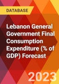 Lebanon General Government Final Consumption Expenditure (% of GDP) Forecast- Product Image