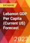 Lebanon GDP Per Capita (Current US) Forecast - Product Image