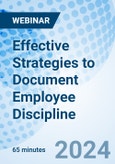 Effective Strategies to Document Employee Discipline - Webinar (Recorded)- Product Image