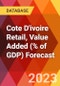 Cote D'ivoire Retail, Value Added (% of GDP) Forecast - Product Thumbnail Image