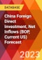 China Foreign Direct Investment, Net Inflows (BOP, Current US) Forecast - Product Image
