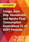 Congo, Dem. Rep. Households and Npishs Final Consumption Expenditure (% of GDP) Forecast- Product Image
