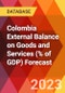 Colombia External Balance on Goods and Services (% of GDP) Forecast - Product Thumbnail Image