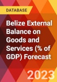 Belize External Balance on Goods and Services (% of GDP) Forecast- Product Image