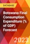 Botswana Final Consumption Expenditure (% of GDP) Forecast - Product Thumbnail Image