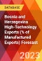 Bosnia and Herzegovina High-Technology Exports (% of Manufactured Exports) Forecast - Product Thumbnail Image