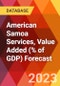 American Samoa Services, Value Added (% of GDP) Forecast - Product Thumbnail Image