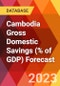 Cambodia Gross Domestic Savings (% of GDP) Forecast - Product Image