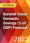 Burundi Gross Domestic Savings (% of GDP) Forecast - Product Thumbnail Image