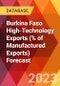 Burkina Faso High-Technology Exports (% of Manufactured Exports) Forecast - Product Thumbnail Image
