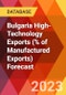 Bulgaria High-Technology Exports (% of Manufactured Exports) Forecast - Product Thumbnail Image