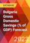 Bulgaria Gross Domestic Savings (% of GDP) Forecast - Product Thumbnail Image
