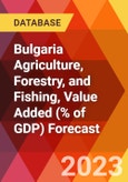 Bulgaria Agriculture, Forestry, and Fishing, Value Added (% of GDP) Forecast- Product Image