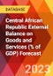 Central African Republic External Balance on Goods and Services (% of GDP) Forecast - Product Thumbnail Image