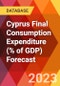 Cyprus Final Consumption Expenditure (% of GDP) Forecast - Product Thumbnail Image