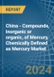 China - Compounds, Inorganic or organic, of Mercury, Chemically Defined as Mercury (Excluding Amalgams) - Market Analysis, Forecast, Size, Trends and Insights - Product Thumbnail Image