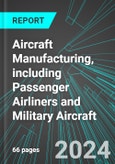 Aircraft Manufacturing (Aerospace), including Passenger Airliners and Military Aircraft, (U.S.): Analytics, Extensive Financial Benchmarks, Metrics and Revenue Forecasts to 2030, NAIC 336411- Product Image