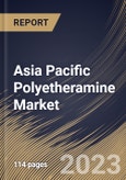 Asia Pacific Polyetheramine Market Size, Share & Industry Trends Analysis Report By Product, By Application (Epoxy Coatings, Polyurea, Composites, Fuel Additives, Adhesives & Sealants, and Others), By Country and Growth Forecast, 2023 - 2030- Product Image
