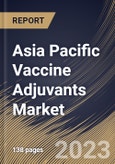 Asia Pacific Vaccine Adjuvants Market Size, Share & Industry Trends Analysis Report By Type (Particulate, Adjuvant Emulsion, Pathogen, Combination, and Others), By Administration, By Application, By Country and Growth Forecast, 2023 - 2030- Product Image