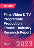 Film, Video & TV Programme Production in France - Industry Research Report- Product Image