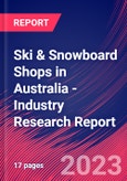 Ski & Snowboard Shops in Australia - Industry Research Report- Product Image