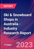 Ski & Snowboard Shops in Australia - Industry Research Report- Product Image