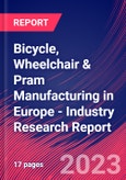 Bicycle, Wheelchair & Pram Manufacturing in Europe - Industry Research Report- Product Image