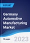 Germany Automotive Manufacturing Market to 2027 - Product Thumbnail Image