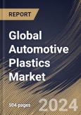 Global Automotive Plastics Market Size, Share & Trends Analysis Report By Process, By Application (Interior Furnishings, Powertrain, Electrical Components, Exterior Furnishings, Chassis, and Under the Hood), By Product, By Regional Outlook and Forecast, 2023 - 2030- Product Image