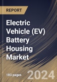 Electric Vehicle (EV) Battery Housing Market Size, Share & Trends Analysis Report By Vehicle Type (Passenger Car and Commercial Car), By Material (Aluminium, Steel and Others (Carbon Fibre & Carbon Glass)), By Regional Outlook and Forecast, 2023 - 2030- Product Image