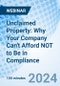 Unclaimed Property: Why Your Company Can't Afford NOT to Be in Compliance - Webinar (Recorded) - Product Image