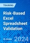 Risk-Based Excel Spreadsheet Validation (Recorded) - Product Image