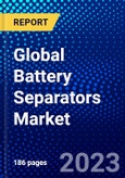 Global Battery Separators Market (2023-2028) by Type, Thickness, Battery Type, Material, Technology, End-Use Industry, and Geography, with Competitive Analysis, Impact of COVID-19, Ansoff Analysis- Product Image