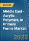 Middle East - Acrylic Polymers, in Primary Forms (excluding Polymethyl Methacrylate) - Market Analysis, Forecast, Size, Trends and insights - Product Thumbnail Image