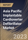Asia Pacific Implantable Cardioverter Defibrillator Market Size, Share & Industry Trends Analysis Report By Type, By Product Type, By NYHA Class, By End-Use (Hospitals, Ambulatory Surgical Centers), By Country and Growth Forecast, 2023 - 2030- Product Image